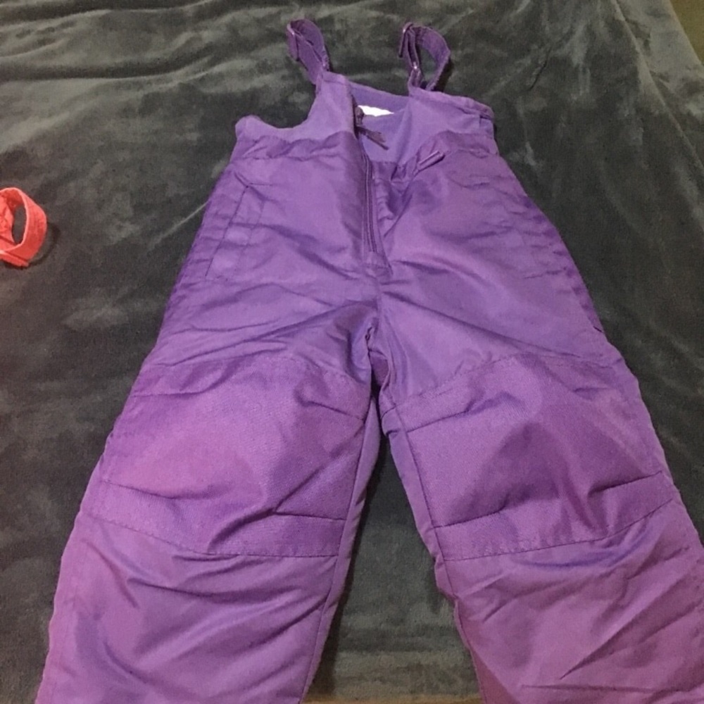 NWOT- Purple Girls snowsuit/ overalls - 2T